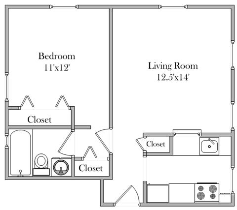 1 bed 1 bath B at Eagles Crossing Apartment , Washington, DC
